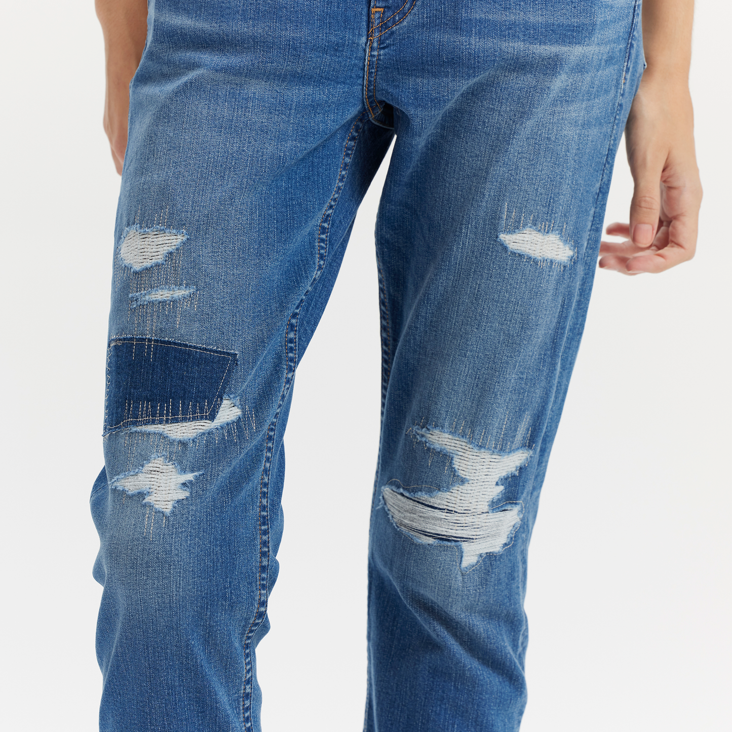 Levi’s® Boyfriend中腰錐形牛仔褲 | 女款