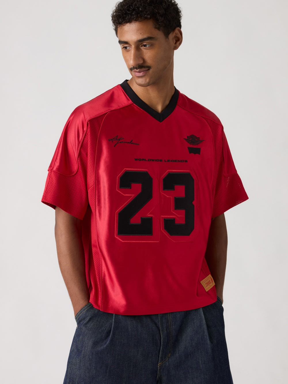 Levi's® x Jordan Football Jersey - Red | Levi's HK | Levi's® HK