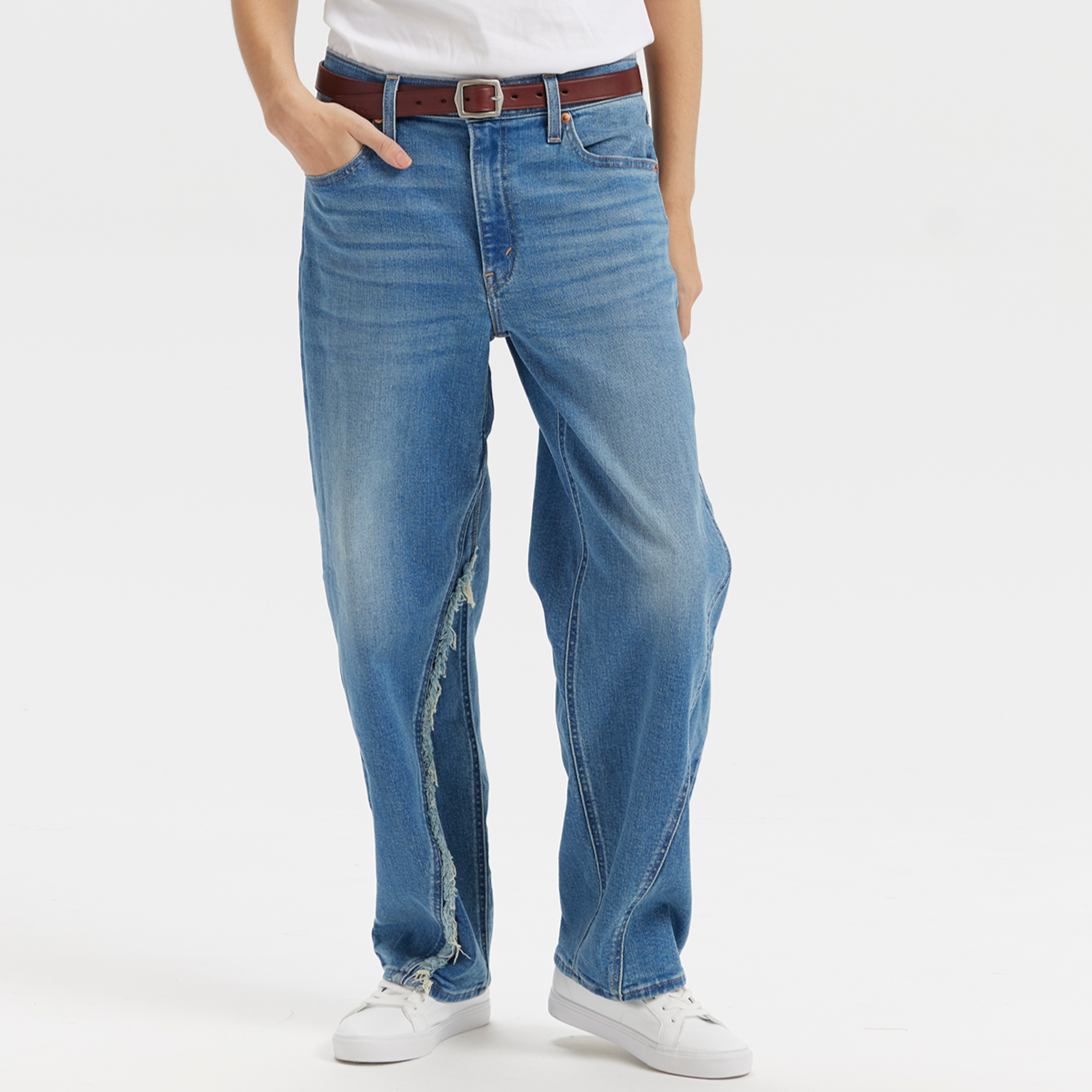 Levi’s® Baggy Dad 中腰寬鬆直筒牛仔褲 | 女款