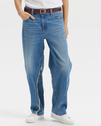 levi’s® women's baggy dad mid-rise straight jeans A349400802330 Indigo  – Levi's Hong Kong