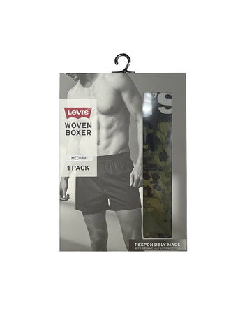 levi's® men's woven emmet yarn dye plaid boxers 876200075S- Charcoal Heather / Riffle Green - Green  – Levi's Hong Kong