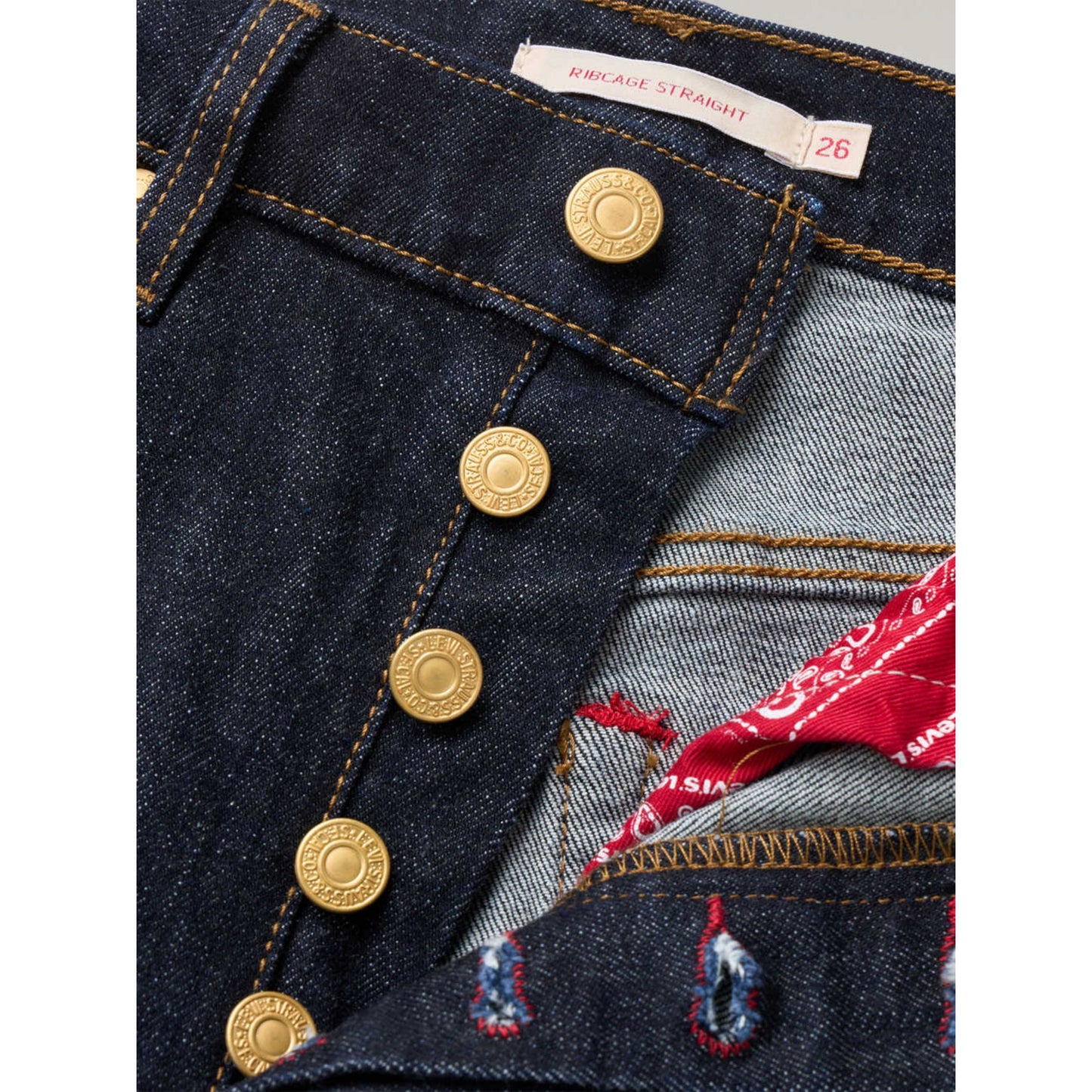 Levi's® Ribcage 高腰直筒牛仔褲 | 女裝