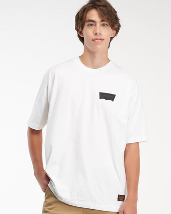 levi's® skate 男士圖案 boxy tee A10050001M- Lsc White Core Batwing Black  – Levi's 香港