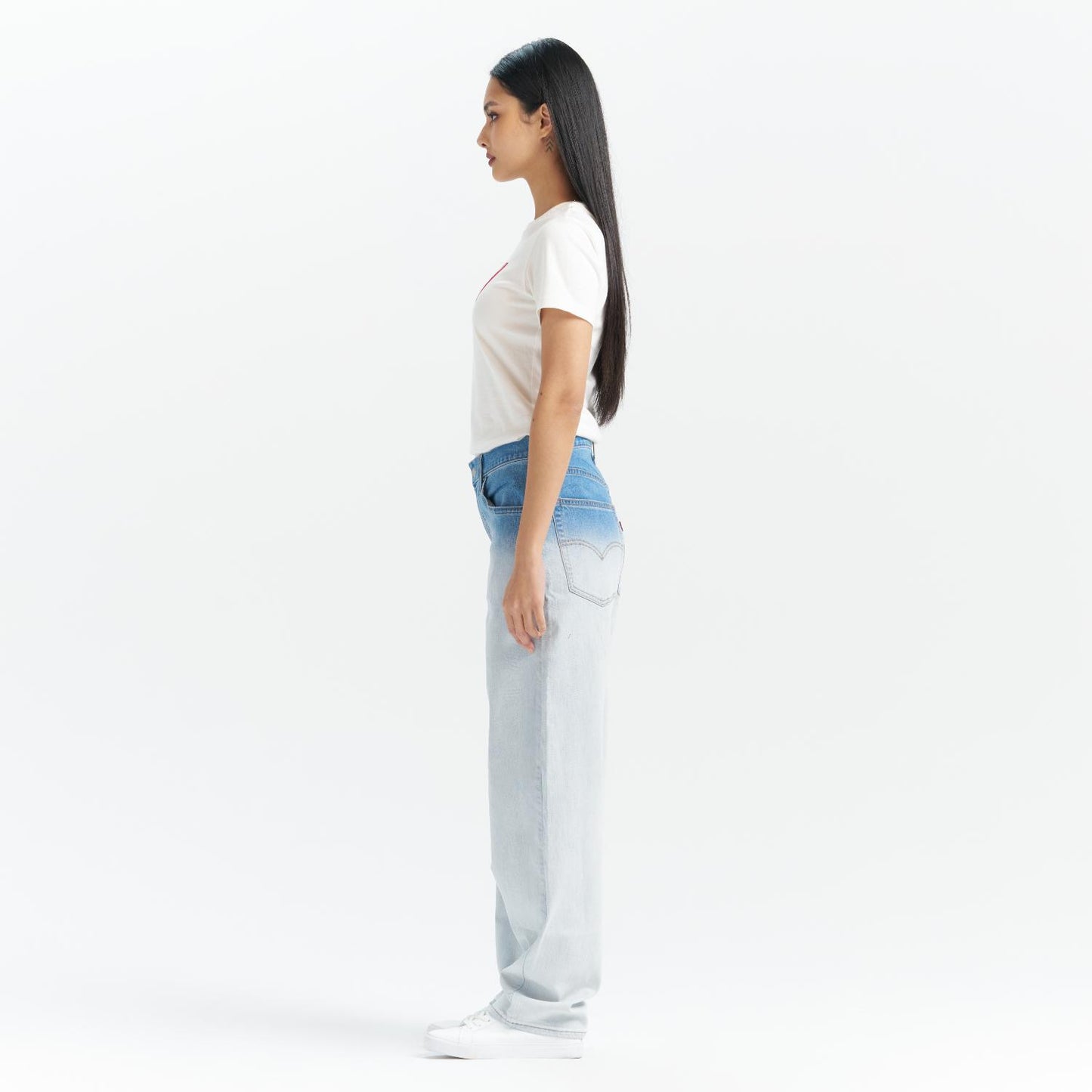 Levi’s® Performance Cool 中腰寬鬆直筒牛仔褲 |女裝