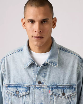 levi's® men's relaxed trucker jacket A57820078S- Light Indigo  – Levi's Hong Kong