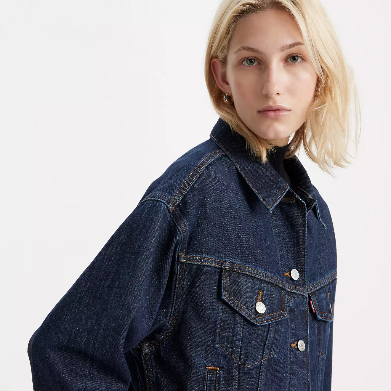 Levi's® '90s 年代工裝外套| 女裝 - Dark Indigo | Levi's HK