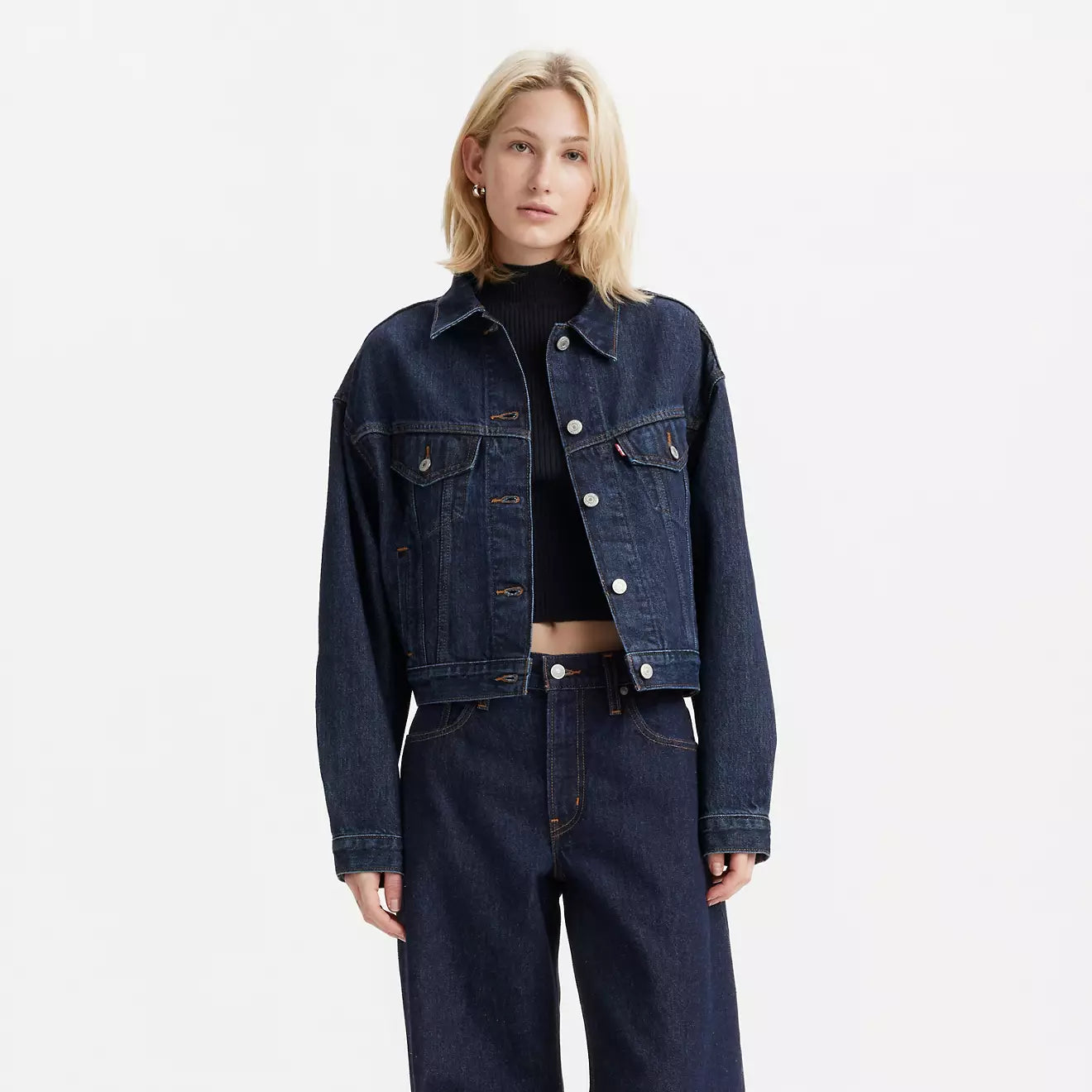 Levi's® '90s 年代工裝外套| 女裝 - Dark Indigo | Levi's HK