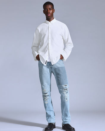 levi's® 藍標男士1980年代501® 牛仔褲 A587500092832 Med Indigo - Worn In  – Levi's 香港