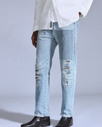 levi's® 藍標男士1980年代501® 牛仔褲 A587500092832 Med Indigo - Worn In  – Levi's 香港
