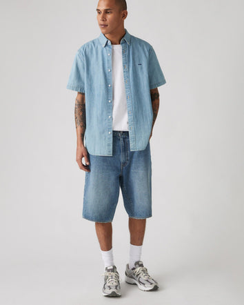 levi's® 478 baggy 寬鬆短褲 |男裝 001JM00052812 Med Indigo - Worn In  – Levi's 香港