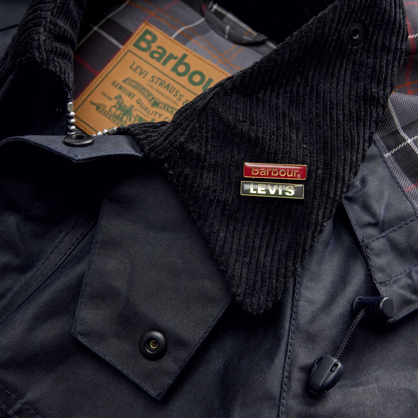 Levi's® x Barbour Oversized Bedale Waxed Jacket
