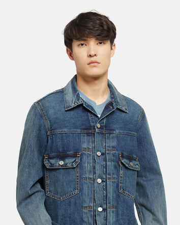 levi's® men's type ii trucker jacket A76320013S- Medium Indigo  – Levi's Hong Kong