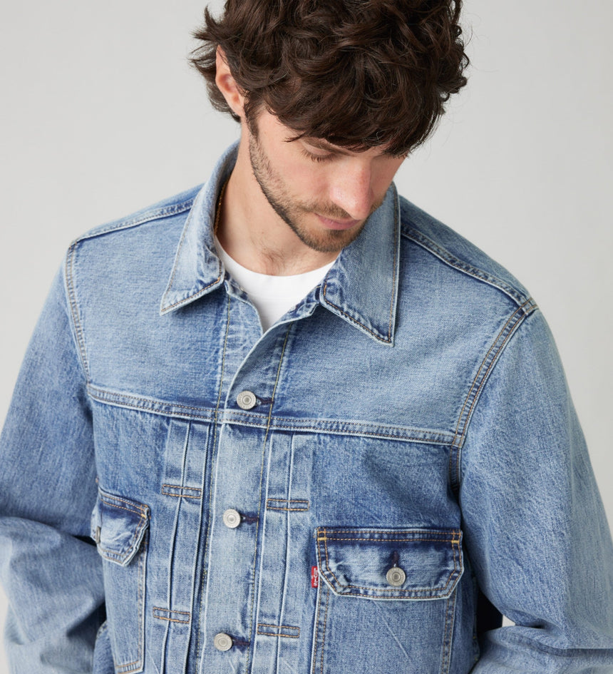 levi's® type ii 牛仔外套 |男裝 A76320014S- Med Indigo - Worn In – Levi's 香港