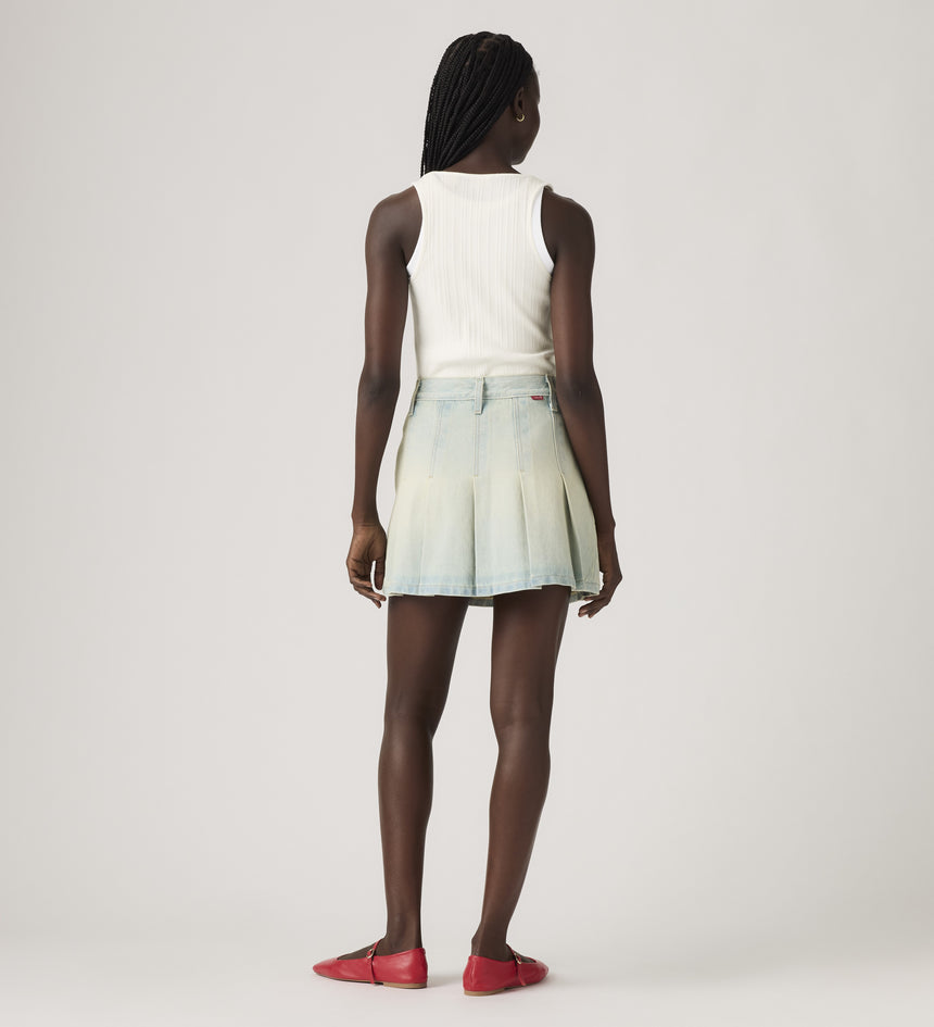 levi's® women's pleated mini skirt 001VO000323- Medium Indigo – Levi's Hong Kong