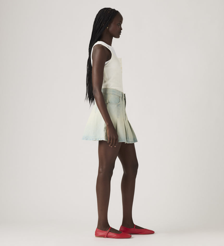 levi's® women's pleated mini skirt 001VO000323- Medium Indigo – Levi's Hong Kong