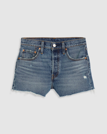 levi's® women's 501® original high-rise jean shorts 56327045224- Dark Indigo - Worn In  – Levi's Hong Kong