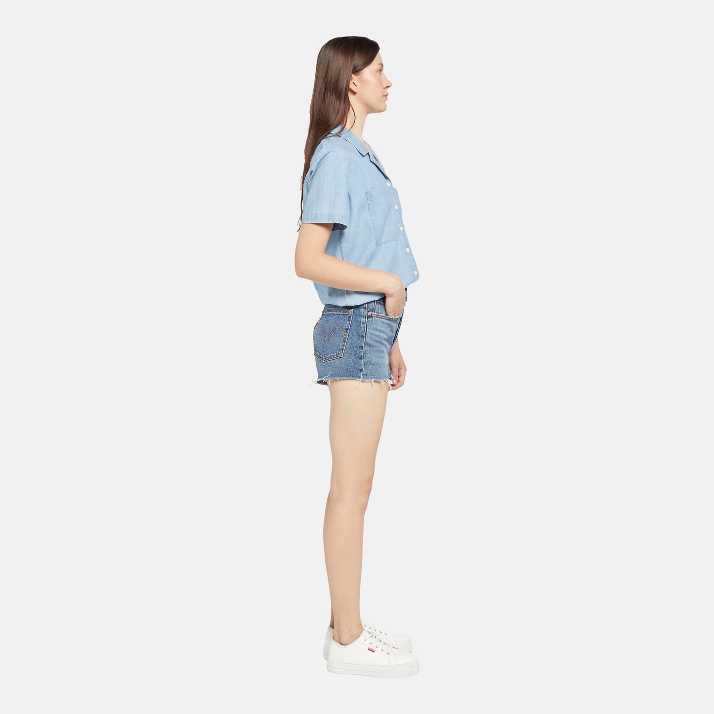 Levi's® 501® 原創高腰牛仔短褲 |女裝