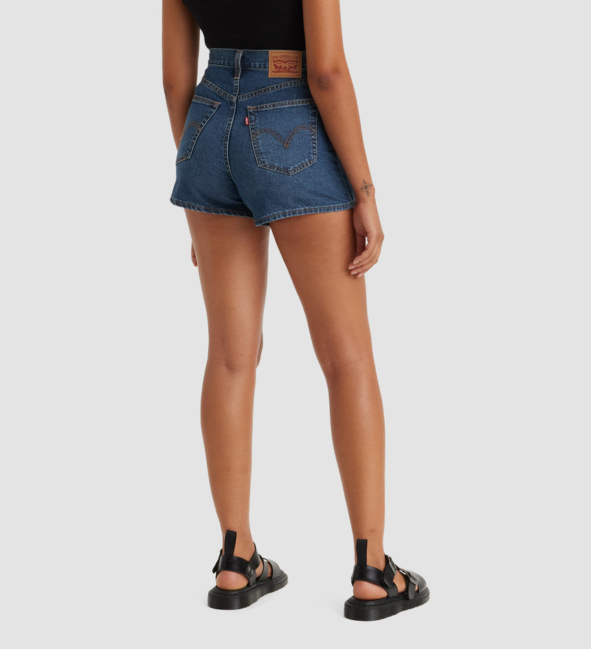 levi's® 高腰牛仔短褲 | 女裝 A1965003224- Dark Indigo – Levi's 香港