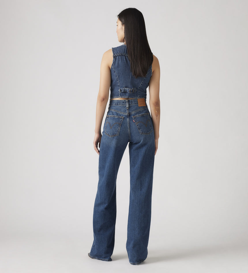 levi's® ribcage 闊腿牛仔褲 | 女裝 A608100122330 Dark Indigo – Levi's 香港