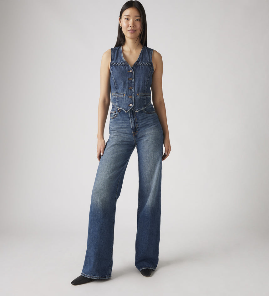 levi's® ribcage 闊腿牛仔褲 | 女裝 A608100122330 Dark Indigo – Levi's 香港