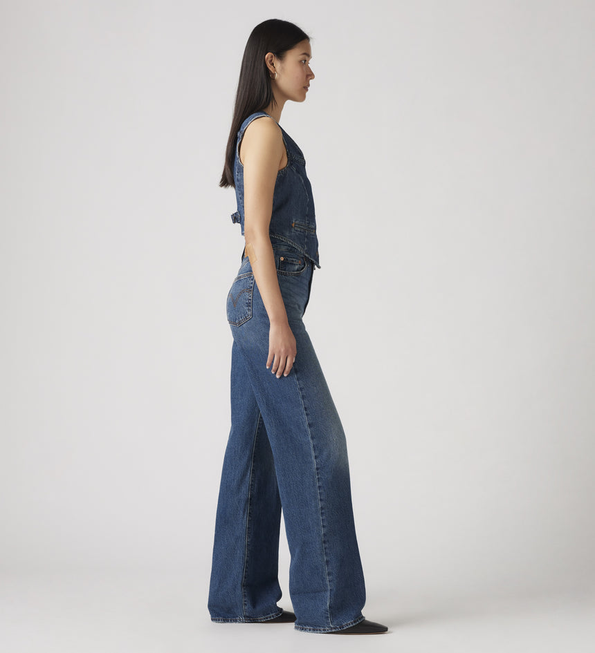 levi's® ribcage 闊腿牛仔褲 | 女裝 A608100122330 Dark Indigo – Levi's 香港