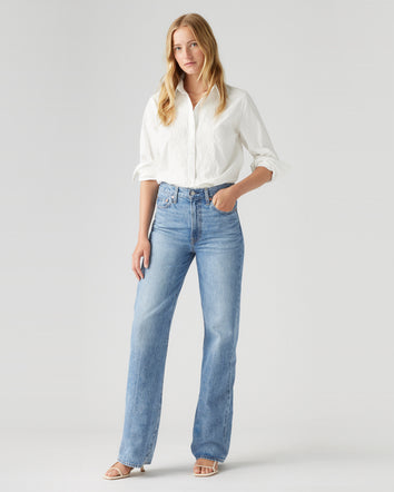 levi's® ribcage wide leg h223 not the same A608100202330 Indigo  – Levi's Hong Kong