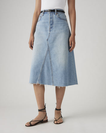 levi's® 高腰a字裙| 女裝 A9316000124- Light Indigo  – Levi's 香港