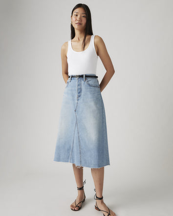 levi's® 高腰a字裙| 女裝 A9316000124- Light Indigo  – Levi's 香港