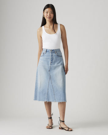 levi's® 高腰a字裙| 女裝 A9316000124- Light Indigo  – Levi's 香港