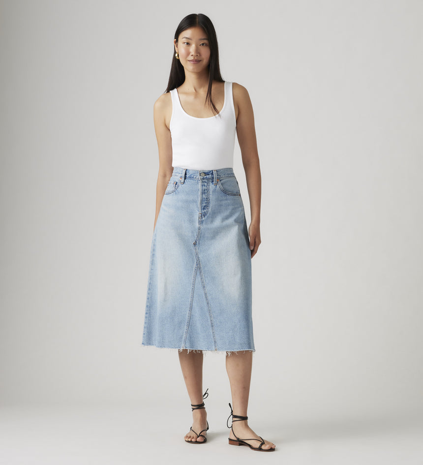 levi's® 高腰a字裙| 女裝 A9316000124- Light Indigo – Levi's 香港