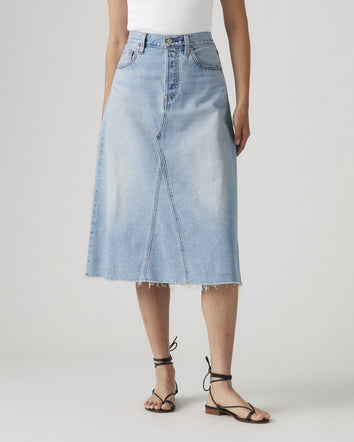 levi's® 高腰a字裙| 女裝 A9316000124- Light Indigo  – Levi's 香港