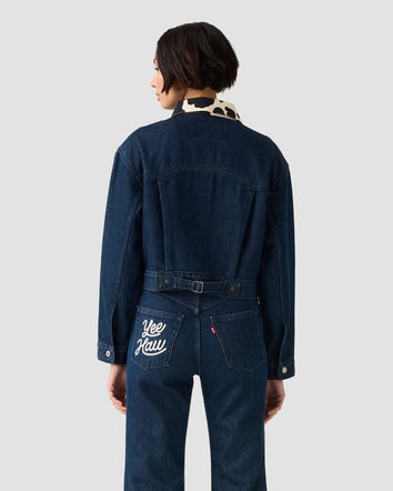 levi's® x toy story 女士 type ii trucker 牛仔外套 | 女裝 0034C0000XS- Dark Indigo  – Levi's 香港