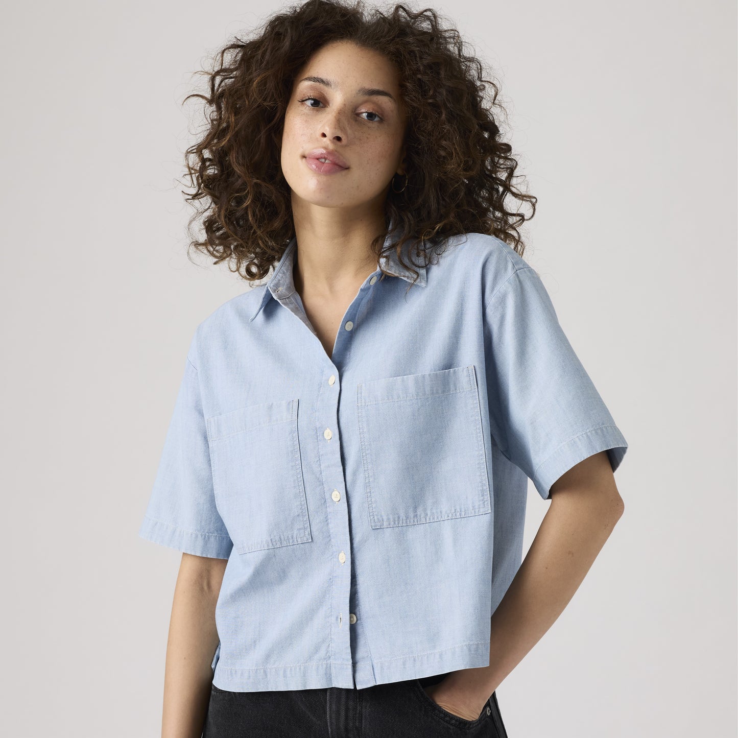 Levi's® Harlie 短袖短版襯衫 | 女裝