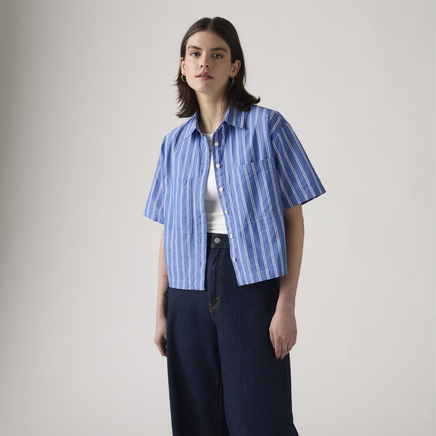 Levi's® Harlie 短袖短版襯衫 | 女裝