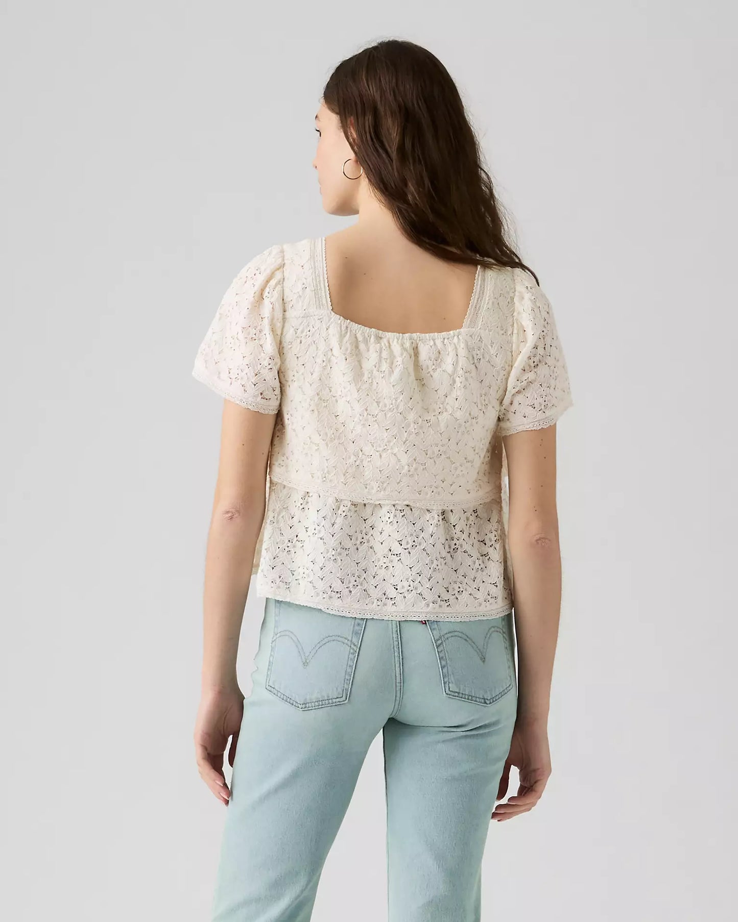Levi's® Women's Dom Short-Sleeve Lace Blouse