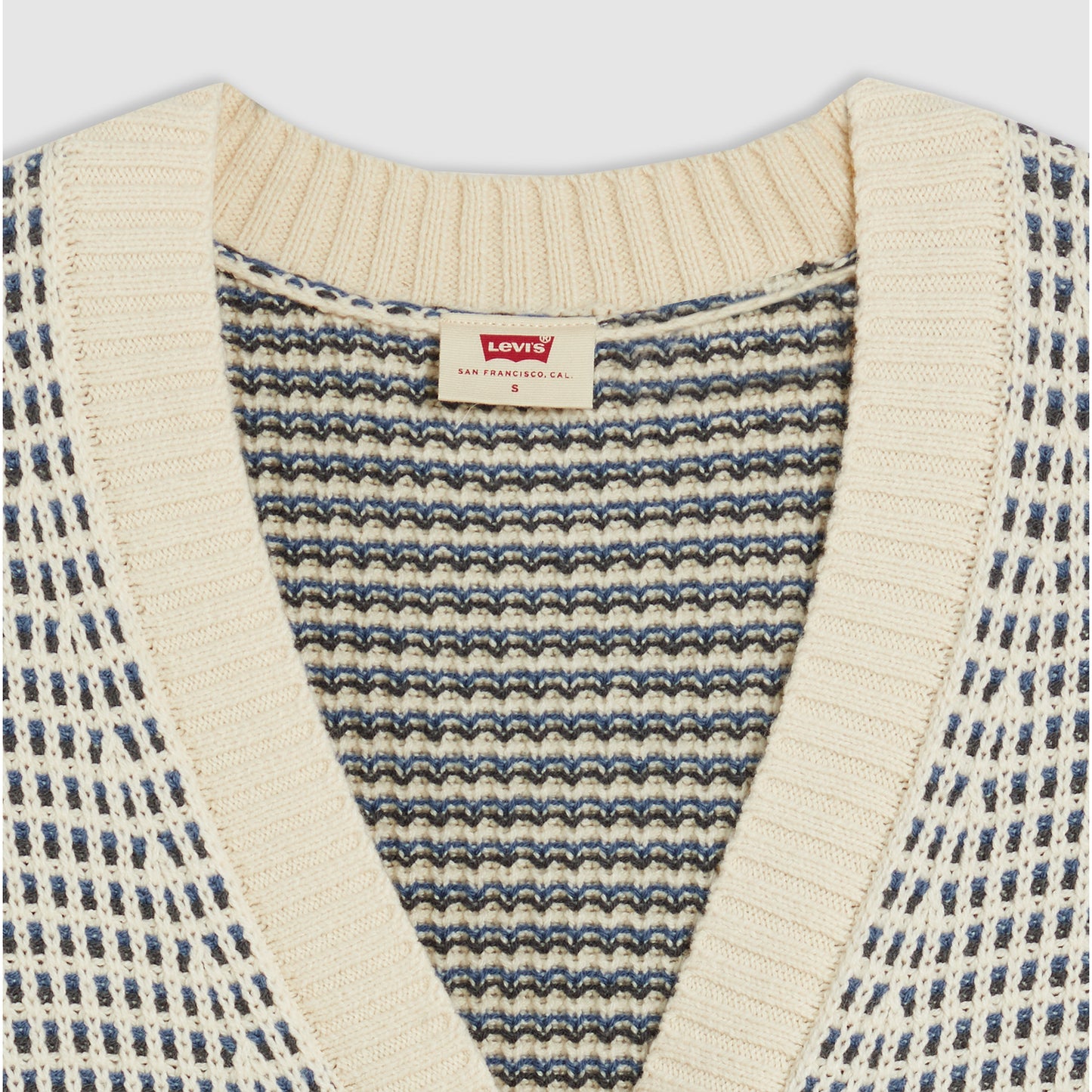 Levi's® SNOWFLAKE CARDIGAN BUTTER CREAM STRIPES
