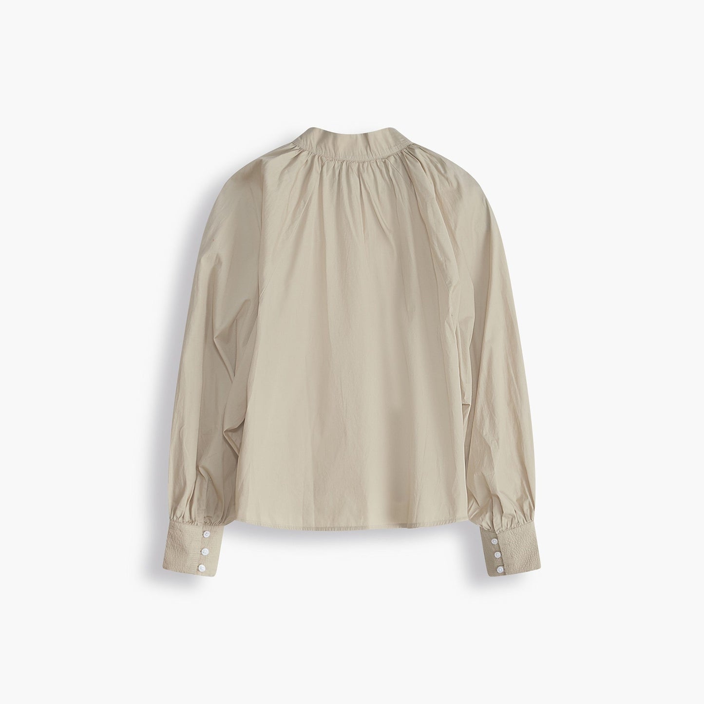Gillian Mock Neck Ls Top Safari
