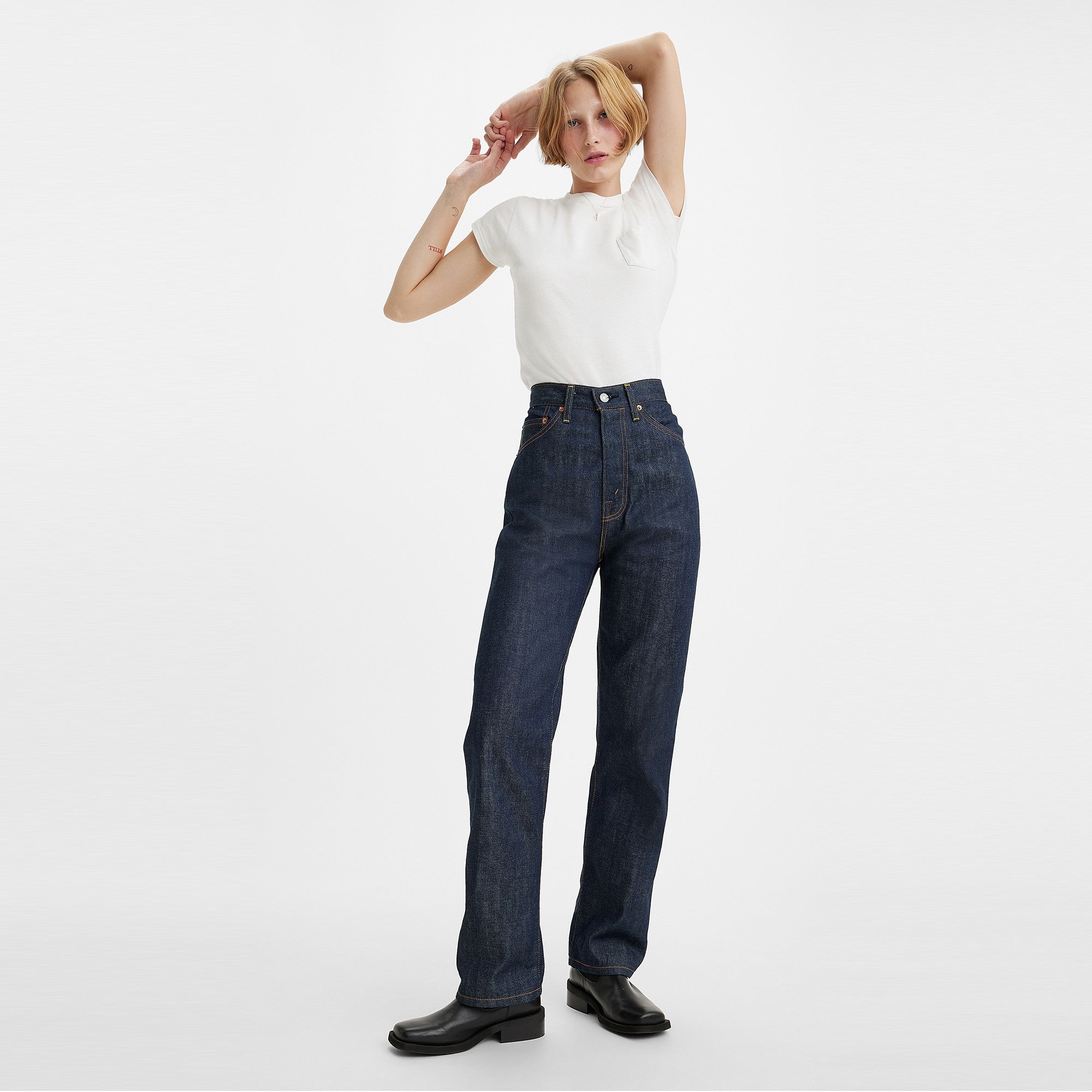 Levi's® 1950's 701 JEANS Dark Indigo Organic 701 Dark Indigo