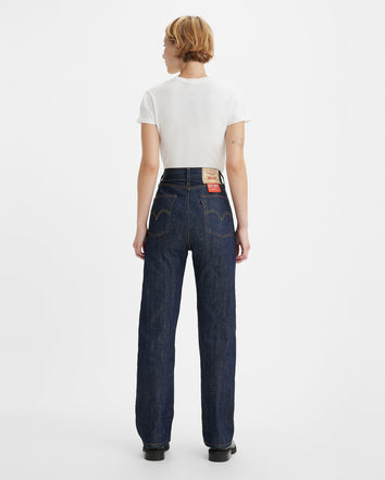 levi's® lvc®1950's 701  牛仔褲| 女裝 5070100362630 Dark Indigo Organic 701 - Dark Indigo - Flat Finish  – Levi's 香港