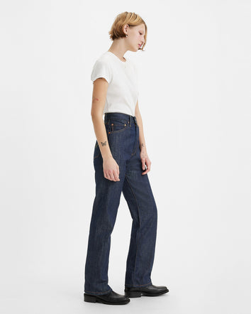 levi's® lvc®1950's 701  牛仔褲| 女裝 5070100362630 Dark Indigo Organic 701 - Dark Indigo - Flat Finish  – Levi's 香港