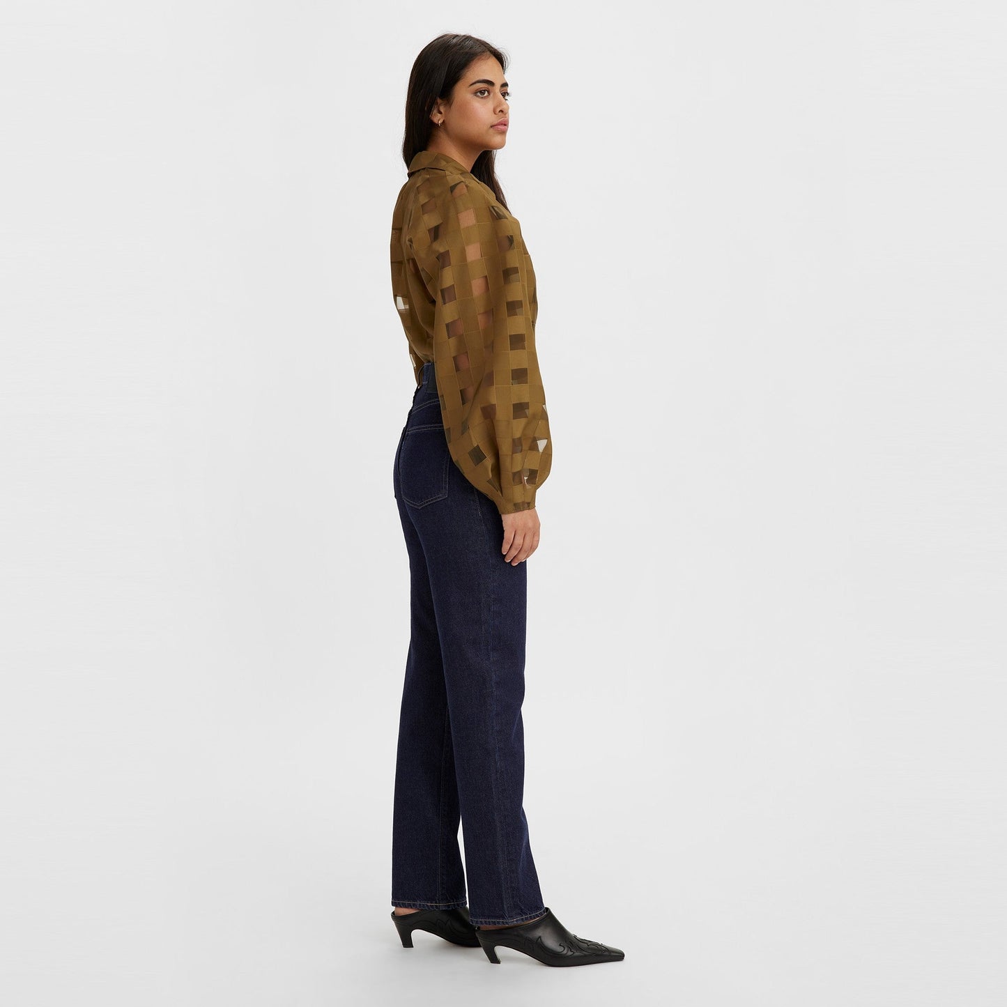 Levi's® Made & Crafted® 女式高腰直筒牛仔褲 | 女裝