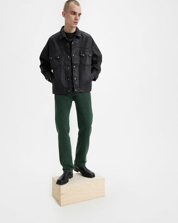 levi's®  501® 經典直筒牛仔褲 | 男裝 0050134742932 Darkest Spruce Over Dyed Pant - Green  – Levi's 香港
