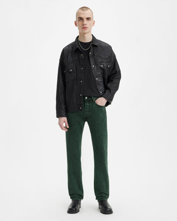 levi's®  501® 經典直筒牛仔褲 | 男裝 0050134742932 Darkest Spruce Over Dyed Pant - Green  – Levi's 香港