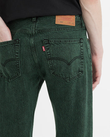 levi's®  501® 經典直筒牛仔褲 | 男裝 0050134742932 Darkest Spruce Over Dyed Pant - Green  – Levi's 香港
