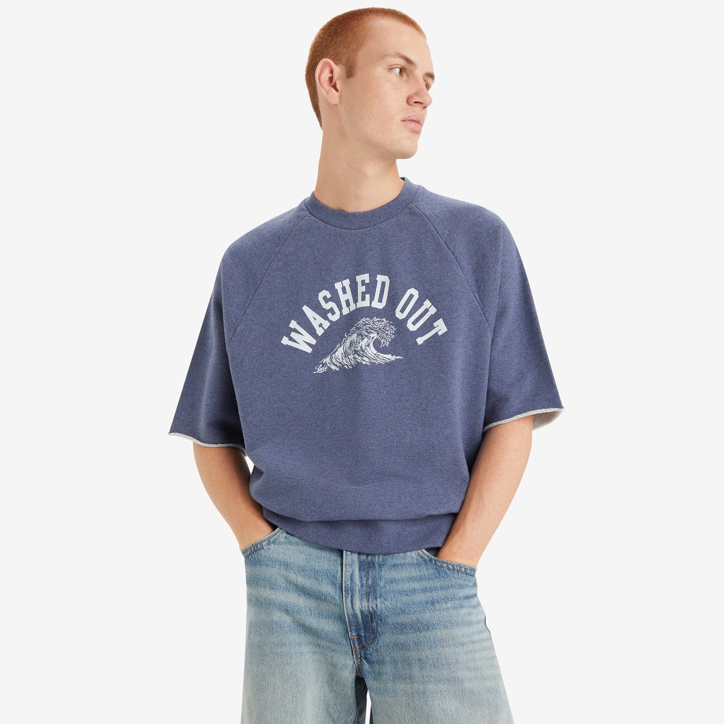 Levi's® 牛角短袖圓領毛衣 | 男裝