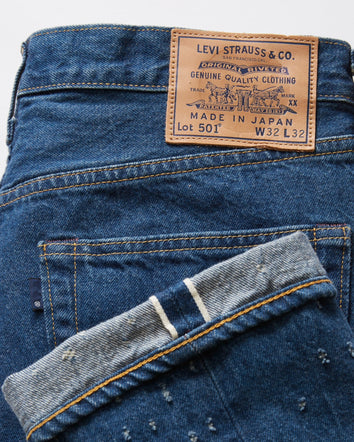 levi's® 1980年代501®牛仔褲 | 男裝 A587500062832 MIJ Shio - Med Indigo - Worn In  – Levi's 香港