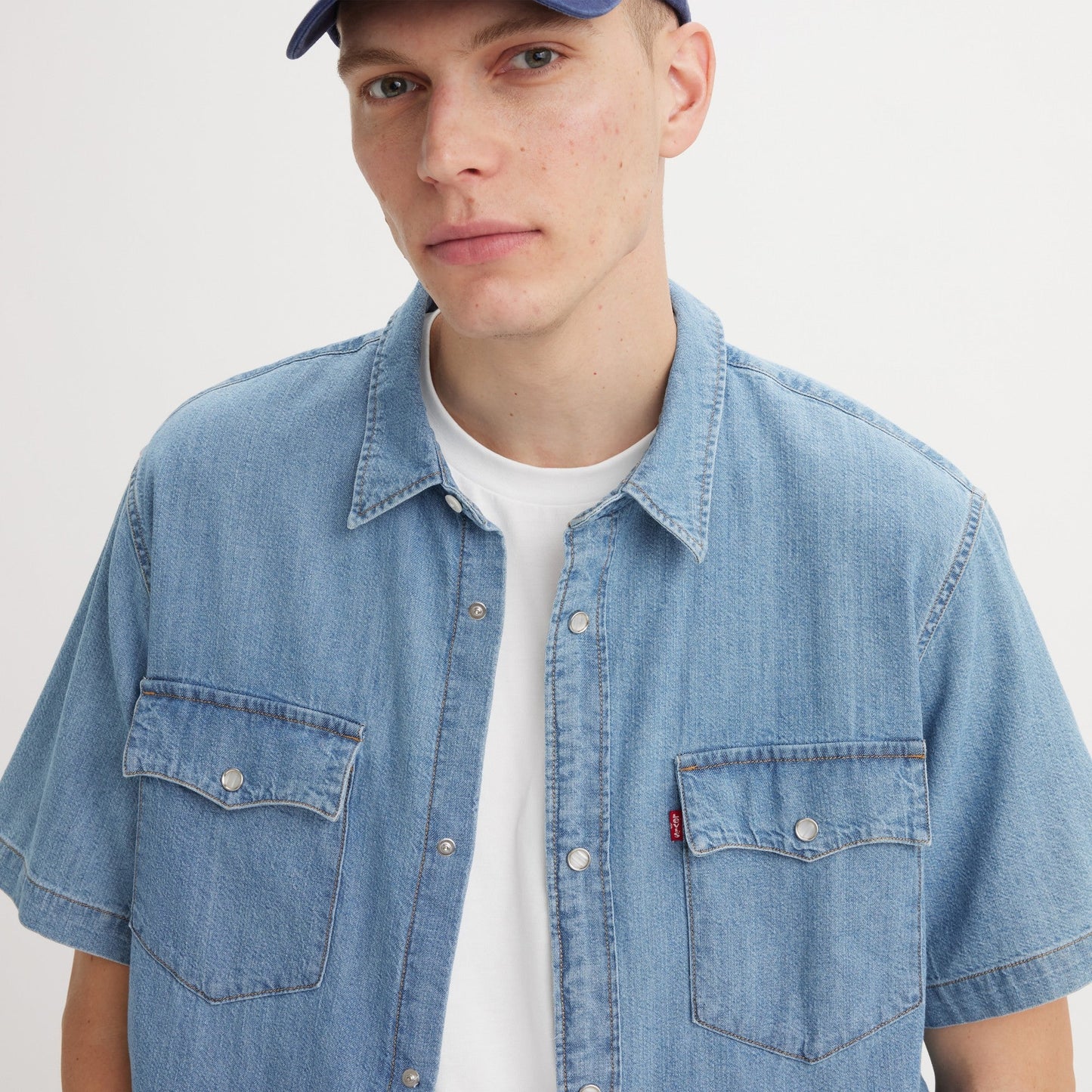 Levi's® 短袖 寬鬆西部風格襯衫 | 男裝