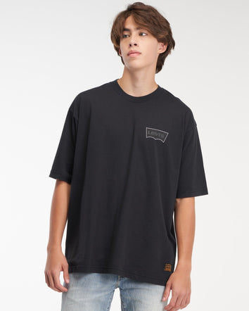 levi's® skate 男士圖案 boxy tee A10050000XS- Lsc Black Core Batwing Black  – Levi's 香港