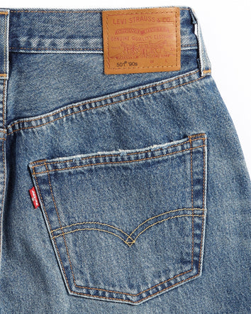 levi's® 501 90年代 直腳剪裁牛仔褲 | 女裝 A195900252428 Twisted Sister - Blue  – Levi's 香港