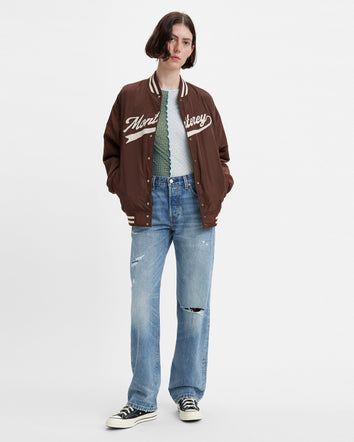 levi's® 501 90年代 直腳剪裁牛仔褲 | 女裝 A195900252428 Twisted Sister - Blue  – Levi's 香港